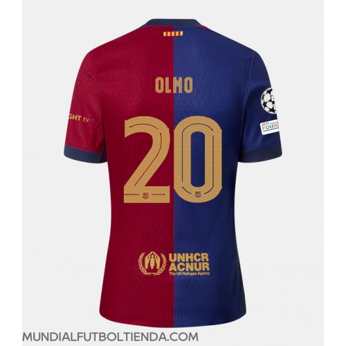 Camiseta Barcelona Dani Olmo #20 Primera Equipación Replica 2024-25 mangas cortas